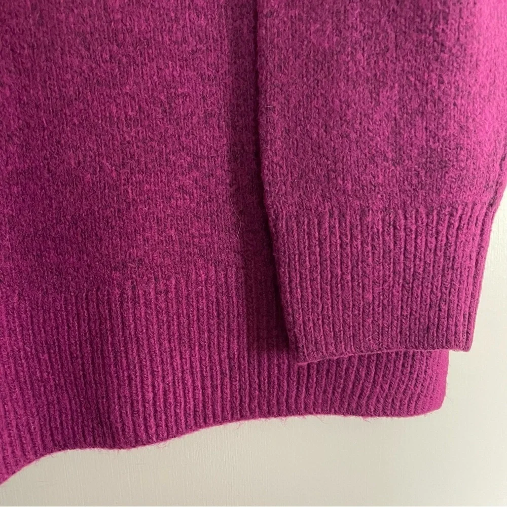 EVRI Purple Pointelle Crew Neck Long Sleeve Cozy Sweater Size 2X